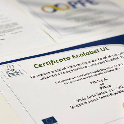 PFE green: arriva la certificazione Ecolabel. PFE autorizzata ad utilizzare il marchio istituito dall’Unione Europea