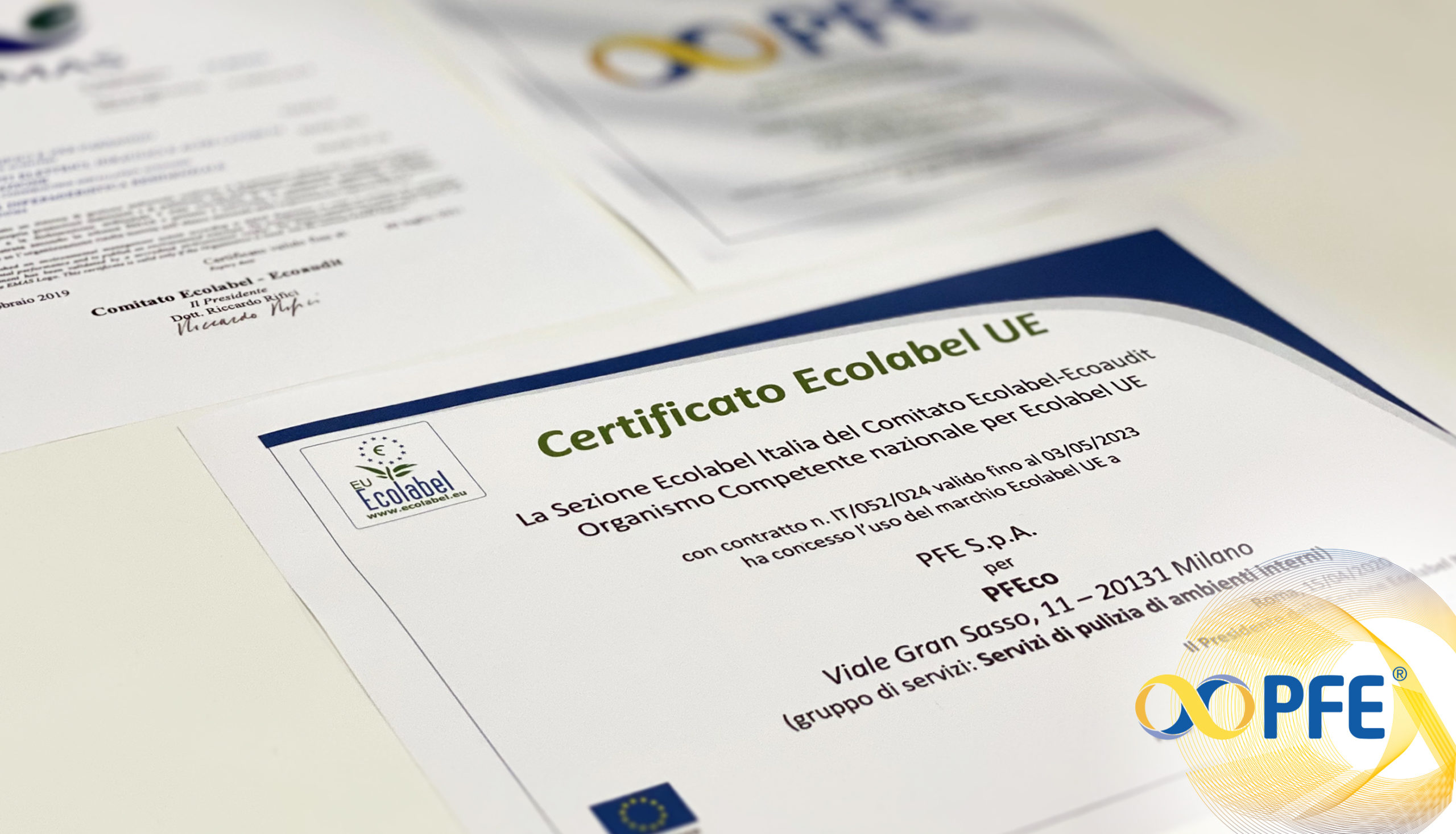 PFE green: arriva la certificazione Ecolabel. PFE autorizzata ad utilizzare il marchio istituito dall’Unione Europea