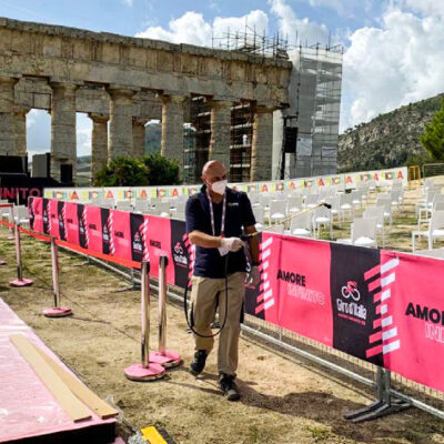 PFE & RCS Sport: a lavoro per la sanificazione del Giro d’Italia 2020